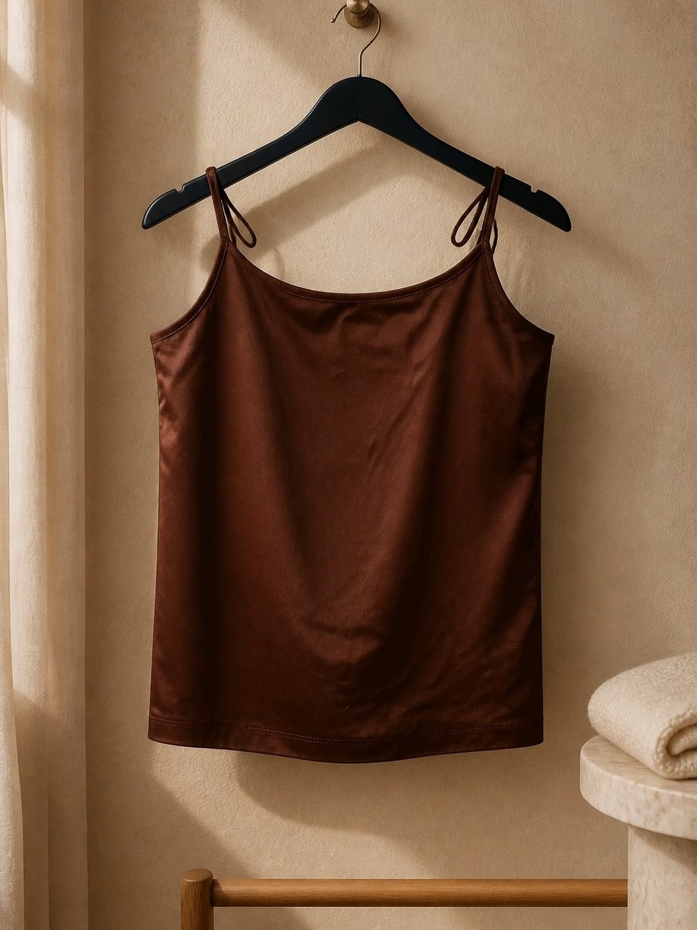 Silky Plum Spaghetti Strap Tank